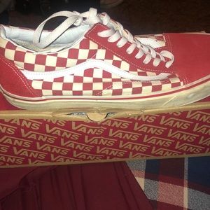 Size 13 red checkered vans